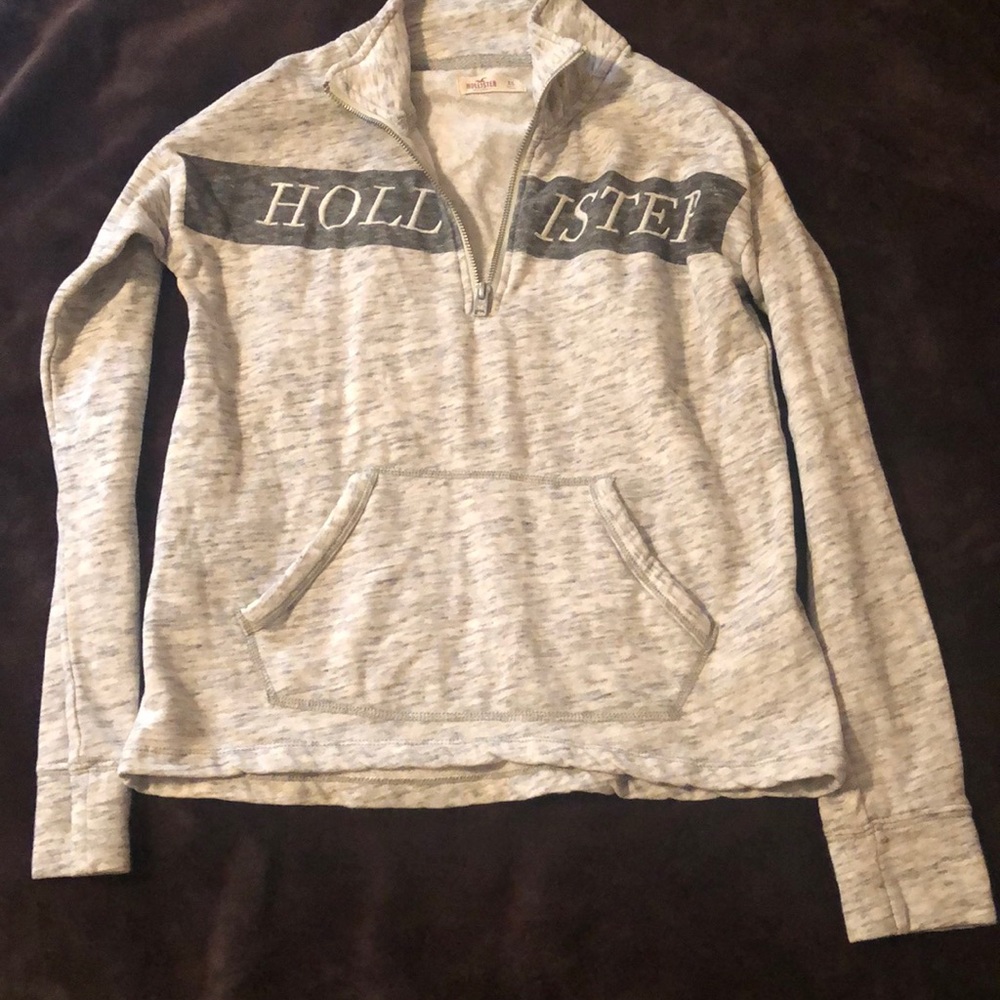Hollister 3/4 zip hoodie